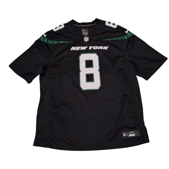 Nike New York Jets‎ A Rodgers #8 Alternate On Field Jersey BLK Men's XXL Sports - Picture 1 of 4